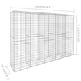 thumbnail image 2 of vidaXL Gabion Wall with Cover Galvanised Steel 118.1"x19.7"x78.7", 145090, 2 of 5