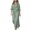 Green, variant on EQWLJWE Women Casual Shirt Dress Long Sleeve Blouse Loose Maxi Dress Button Down Tops Lapel Kaftan Curved Hem Long Cardigan