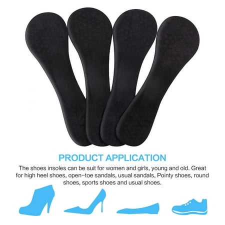 2 Pairs 3/4 Arch Support Shoes Insoles Women 2-7.5 Shoes Size for Flat Feet, Plantar Fasciitis,Arch Support Shoes (Best Shoes For Bad Arches)