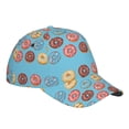 thumbnail image 3 of Balery Baseball Cap Adjustable Size for Running Workouts and Outdoor Activities All Seasons Dad Hat(Cute Donut), 3 of 9