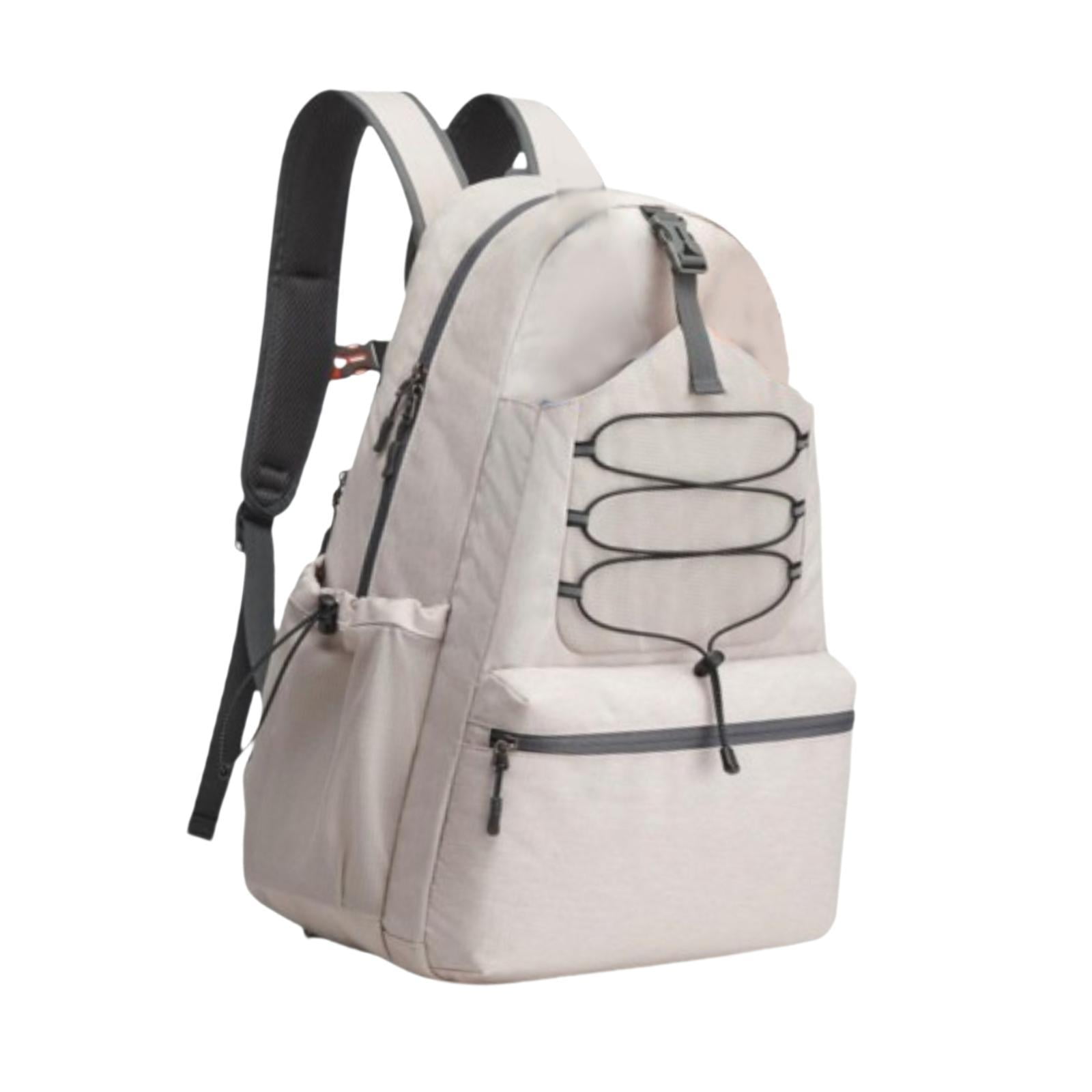Baoblaze Tennis Bag Adjustable Strap Lightweight Large Capacity Pickleball Racket Bag Beige