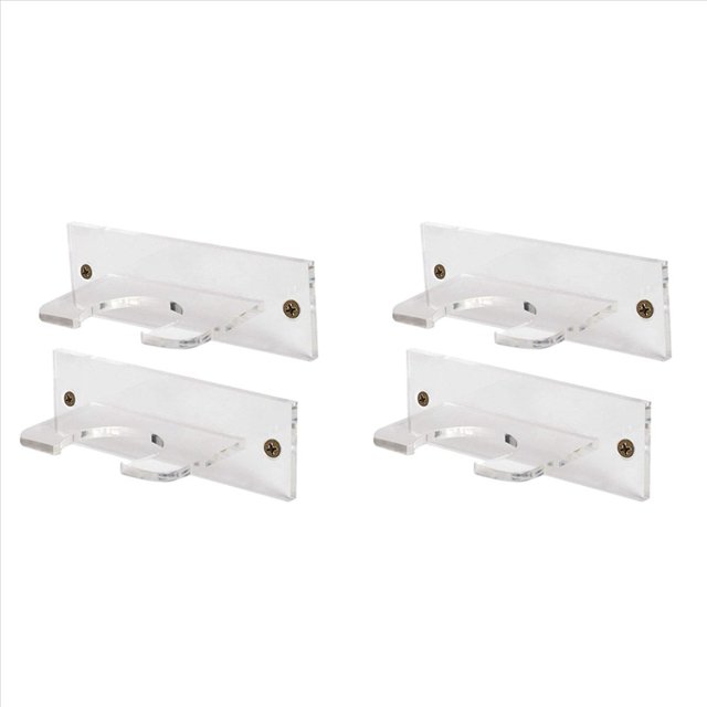 4Pack Baseball Bat Holder for Vertical Display Acrylic Bat Hanger Wall Mount T Baseball or Softball Bat Bat Rack,4 x Baseball Bat Holder 4 x screw 4 x Expansion screw,transparent