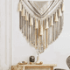thumbnail image 3 of Tapiz de macramé para colgar en la pared, tapiz grande de macramé, tapiz de hilo tejido bohemio, decoración de pared sobre la cama para el hogar, 3 of 6