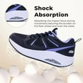 thumbnail image 4 of JOYFON Arch Support Womens Walking Shoes Orthotic Athletic Sneakers for Plantar Fasciitis Foot Pain Relief Tennis Shoes BlackPurple Size 8, 4 of 7