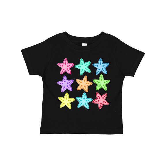 Inktastic Starfish in Rainbow Colors Boys or Girls Toddler T-Shirt