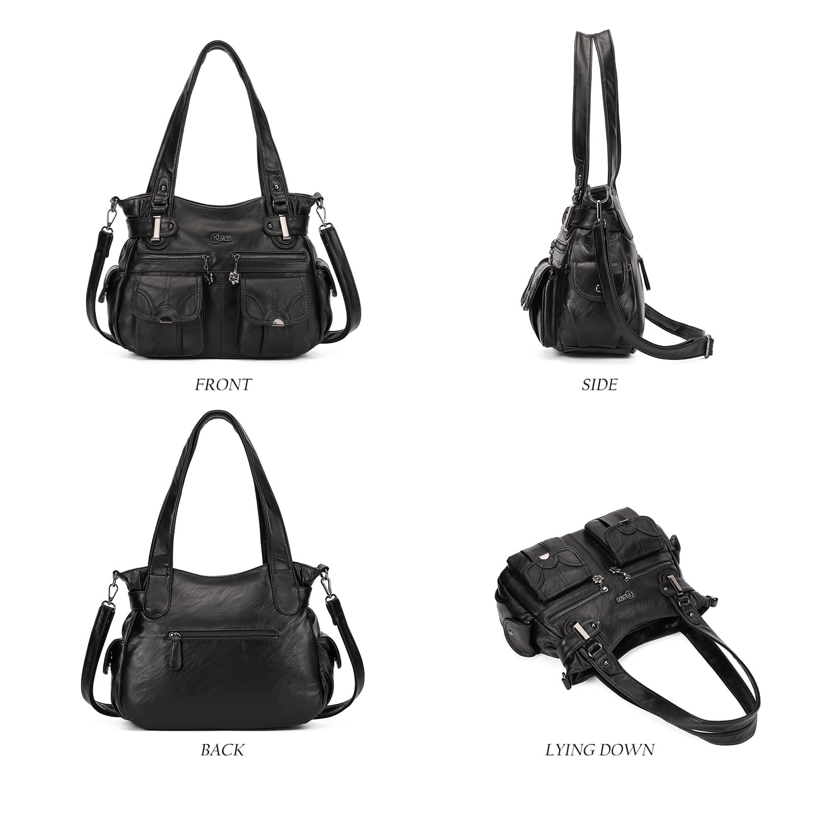 KL928 Women Large Handbag Purse PU Leather Crossbody Bag for Work Holiday Gifts