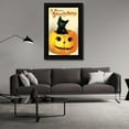 thumbnail image 3 of Vintage Apple Collection 17x24 Black Modern Wood Framed Wall Art Titled - Merry Halloween, 3 of 6