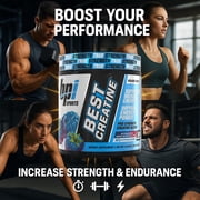 BPI Sports Best Creatine - Creatine Monohydrate, Himalayan Salt - Strength, Pump, Endurance, Muscle Growth, Muscle Definition - No Bloat - Icy Blue Raz - 50 servings - 10.58 Ounce
