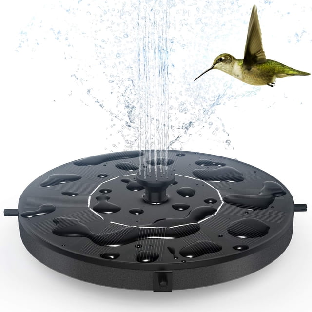 Bomba de agua flotante AUTGA Solar Fountain para baño de pájaros