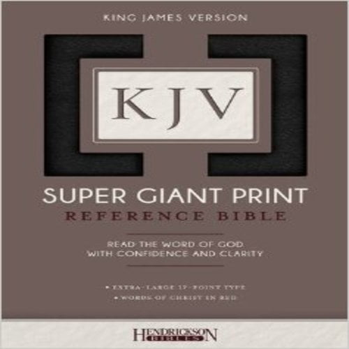 Holy Bible: King James Version, Black, Imitation Leather, Super Giant Print Reference Bible