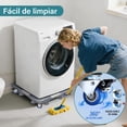thumbnail image 4 of KIROGILY Base para Lavadora Ajustables de 45-66 cm, Base para Lavadora con Ruedas Tener 8 Patas Resistentes, 4 Ruedas Doble, Bloqueable, Base para Refrigerador con Rueda Apto Lavadoras, Frigorificos, 4 of 9