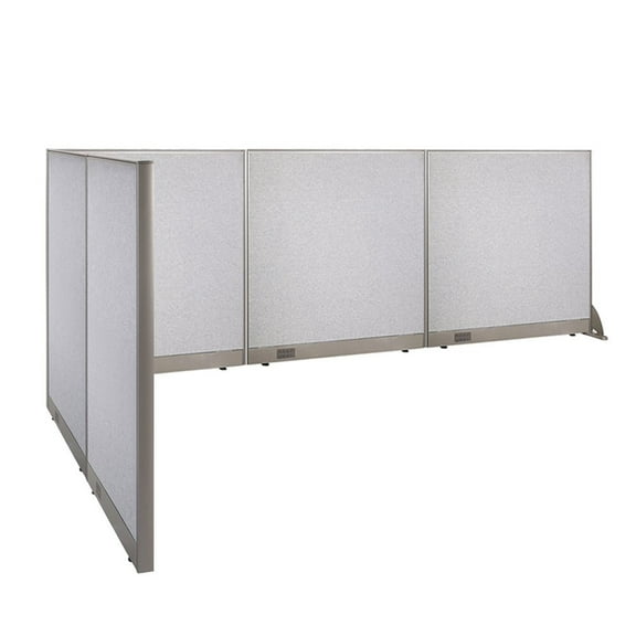 GOF L-shaped Freestanding Office Partition, Room Divider, Privacy Screen, Workstation Cubicle (72”D x 144”W x 48”H)