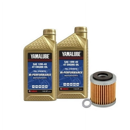 Oil Change Kit Yamalube Hi-Perf. Full-Synthetic 10W-40 for Yamaha WR450F 2011-2019