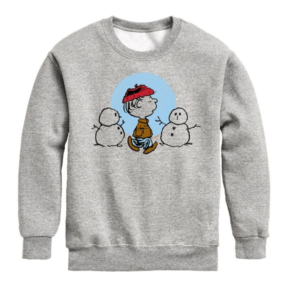 Peanuts - Rerun Winter - Toddler & Youth Crewneck Fleece Sweatshirt