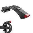 thumbnail image 1 of 1Pcs Black Scooter Rear Fender With Vibration Flash Tail Light Scooter Rear Mudguard Brake Fender Scooter Lights, 1 of 9
