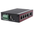 thumbnail image 1 of 5-Port RJ45 10/100M Ethernet Desktop Switch Hubs Network Laptop DIN Rail Type,1x Ethernet Switch,Black, 1 of 8