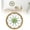 Green, variant on ZMKIAG 11.81 Inch Round Farmhouse Wall Decor with Wood Frame & Metal Flowers Accents - Rustic Circular Wall Art for Living Room, Bedroom, Kitchen, Bathroom and Dining Room Home Decor