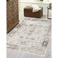 thumbnail image 2 of Unique Loom 3141344 7 x 10 ft. Casino Sofia Rectangular Rug, Ivory, 2 of 10