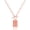 A Rose Gold Cross Necklace, variant on 14K Gold Plated and Silver Plated Cross Necklace for Women, Non-Tarnish Faith Jewelry with Toggle Clasp, Fashion Necklace Gifts for Women, Christian Faith, Communion, Birthday & Christmas