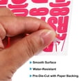 thumbnail image 3 of Uxcell Vinyl Letters Numbers Stickers Kit, Self Adhesive Decals for Mailbox, Sign Fuchsia 1224 Pieces 12 Sheets, 3 of 6