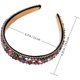 thumbnail image 2 of KAIYANG Diadema ancha con cuentas de cristal y diamantes de imitación y purpurina para mujer y niña, 2 of 5