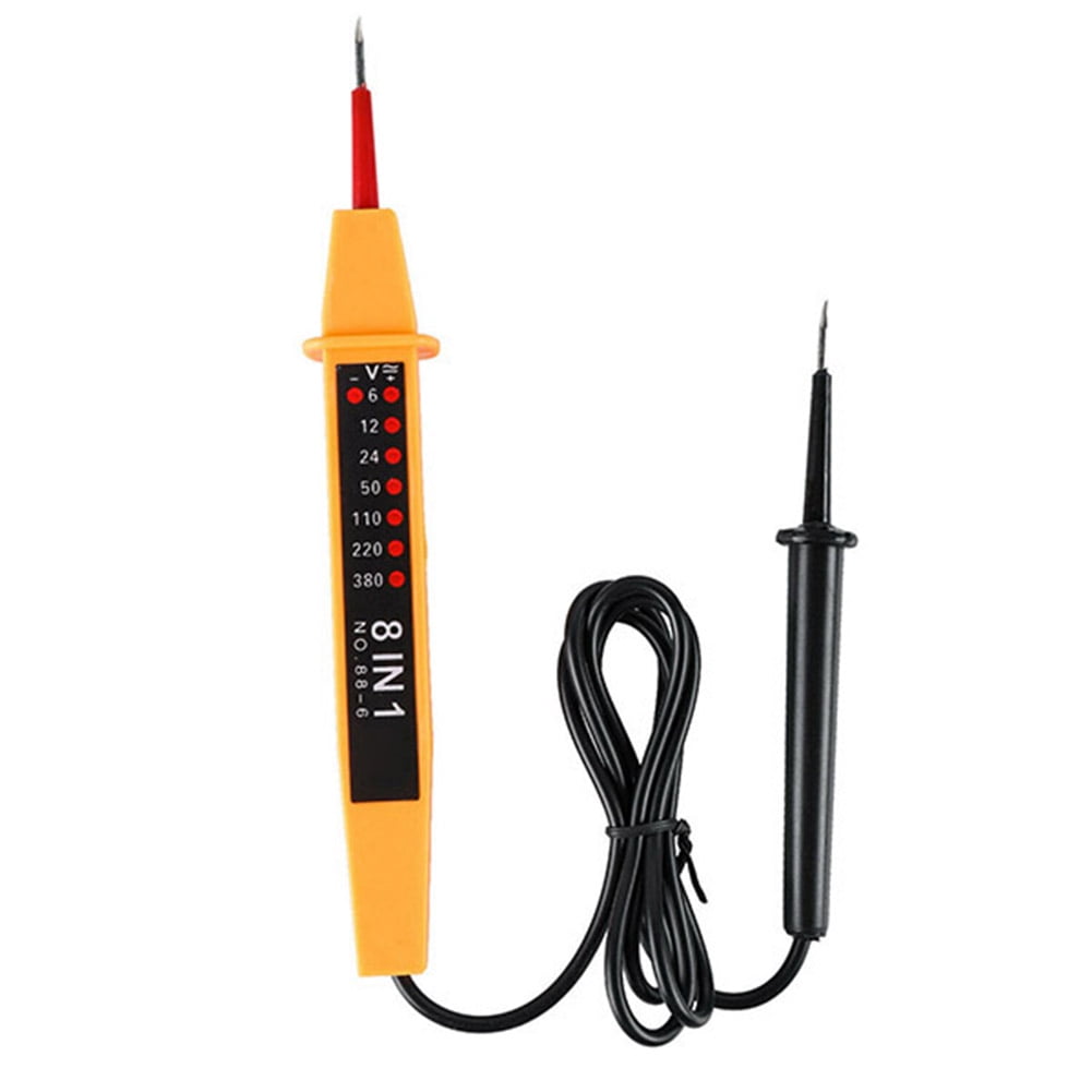 6~380 Volts AC DC Test Probe Voltage Detector Meter Light Tester 8 in 1 Hot Sell 