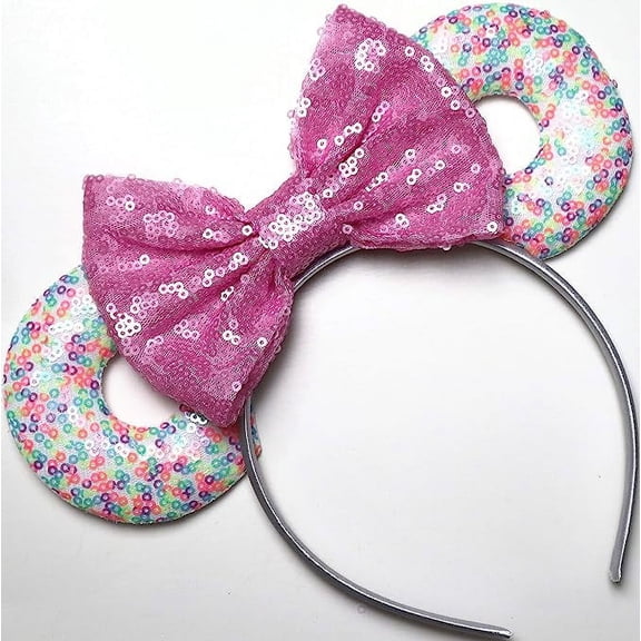 Donut Inspired Mickey Ears, Donut Minnie Ear , Mickey Ears Hair , Pink Minnie Ears , Minnie Ears, Minnie Ears