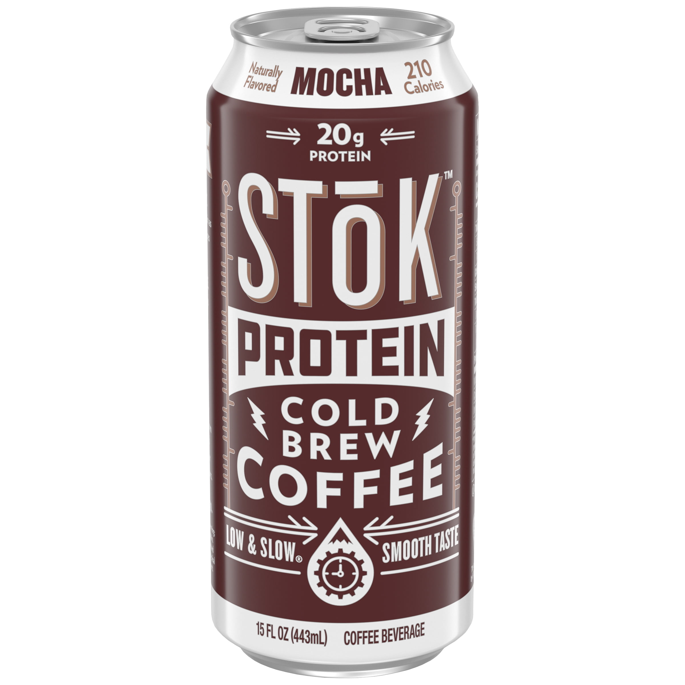 SToK Protein Mocha Cold Brew Coffee, 15 Oz.