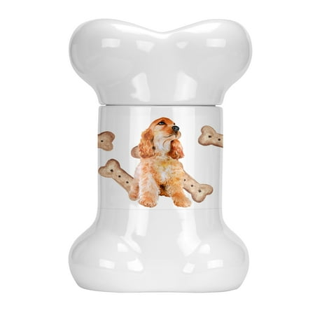 Cocker Spaniel Treat - Cocker Spaniel Bone Shaped Treat Jar