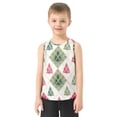 thumbnail image 2 of Christmas Trees Plaids in Red Beige Green Vest Undershirt Tank Top Sleeveless Quick Dry 4T, 2 of 7