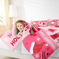 thumbnail image 6 of Manfei Cartoon Santa Claus Queen Comforter Set for Kids, Christmas Tree Socks Hats Bedding Sets, Happy Holiday Reversible Bedding Comforter Set, Luxury Bedroom Decor, 3-Piece, 6 of 9