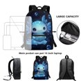 thumbnail image 6 of HUIACONG Cute Axolotl School Backpack for Girls Ages 6-18 Large Capacity Lightweight Water Resistant Bookbag for Elementary Middle High School Student Daily Use, 6 of 6
