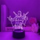 thumbnail image 4 of Figura de Deadpool 3D con luz nocturna, alimentada por USB y base acrílica, 4 of 5