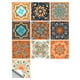thumbnail image 2 of Injueey Etiqueta de la pared de la flor del azulejo de la pared Etiqueta engomada autoadhesiva impermeable del azulejo de la etiqueta del azulejo Decoración del hogar No.75 NO53 Injueey HA002473-75, 2 of 6