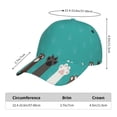 thumbnail image 2 of Rateoe Cute Cat Paw And Dog Pattern Baseball Cap Outdoor Cap Mountain Dad Hat - Unstructured Soft Cotton Cap-Adjustable UV Protection Cap, 2 of 6