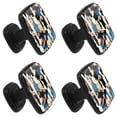thumbnail image 2 of 4 Pcs Square Cabinet Handle Cupboard Knob Drawer Pulls Handle Catcus Black Drawer Knobs with Screws Furniture Decoration, 2 of 7