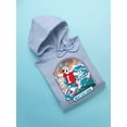 thumbnail image 3 of ICEE Surfing Wave Vibes - Cool Graphic Design Men's Hoodie, 3 of 4