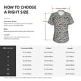 thumbnail image 4 of Goofa Wild Animal Leopard Print Pattern Women's Slim-Fit Short-Sleeve V-Neck T-Shirt,Classic-Fit Short-Sleeve V-Neck T-Shirt-3X-Large, 4 of 5