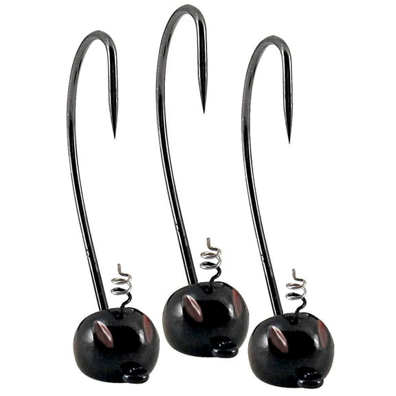 YUM 3/16OZ PMPKN HD JIG 3/0-BL