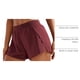 thumbnail image 4 of Shorts CRZ YOGA de Cintura Alta con Corte en V y Secado Rápido Merlot M, 4 of 5