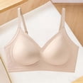 thumbnail image 6 of Daiosportswear Seamless Wireless Bra for Women Comfort Adjustable Strap Camisoles No Underwire Full Coverage Everyday Bras Khaki M(M), 6 of 7