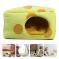 thumbnail image 2 of Forma de pastel de dibujos animados Hamster Peluche cálido cama Cama pequeña mascota accesorio, 2 of 5