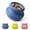 Dark blue, variant on Freeze Dog Enrichment Lick Toy, Stuffable Frozen Lick Treat Bowl Freeze bone, Wobbly, Textured interior, Slow Feeder, dishwasher safe, helps ease anxiety, interactive toy, beef scented