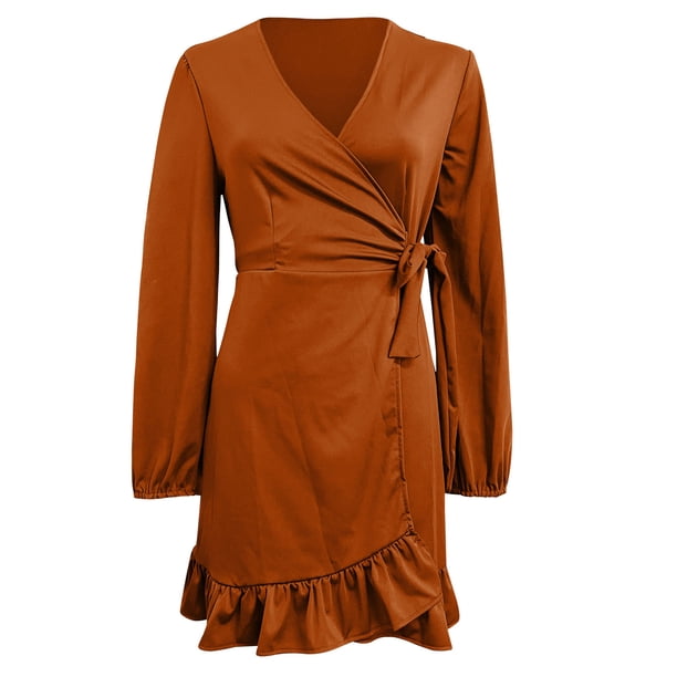 fall midi cocktail dress Ever-Pretty V-Neck Pleated Velvet Midi Evening Dress main image 0