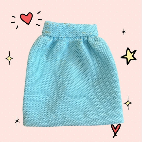 Lol Surprise doll OMG Bartz Tall Fashionista Light Sky Blue Midi Mini Aqua Skirt