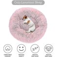 thumbnail image 3 of Calming Donut Fluffy Dog Bed Large Medium Small. Washable Anxiety Soft Plush, 3 of 4