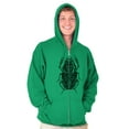 thumbnail image 5 of Ancient Egyptian Scarab Beetle Zip Up Hoodie Men's Women's Brisco Brands 5X, 5 of 6