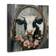 thumbnail image 3 of Stupell Industries Classic Cow & Rose Garland Canvas Wall Art design by Petal Prints Design, 36 x 36, 3 of 7