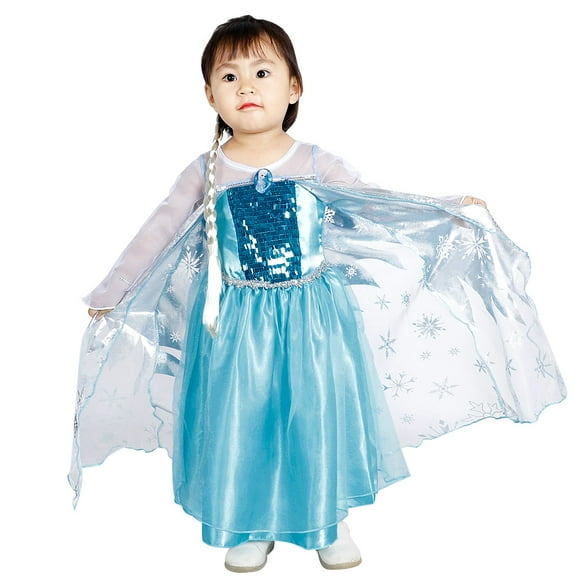 Princess Elsa Dress Up Costumes for Little Girls Birthday Party