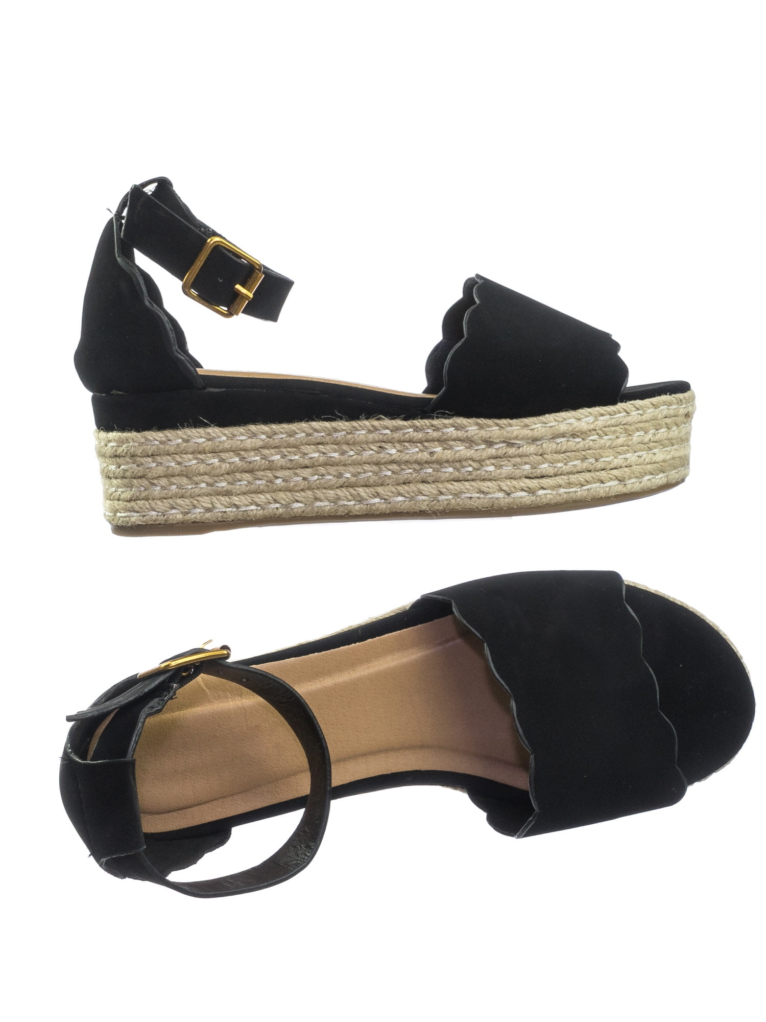 bamboo scallop espadrille